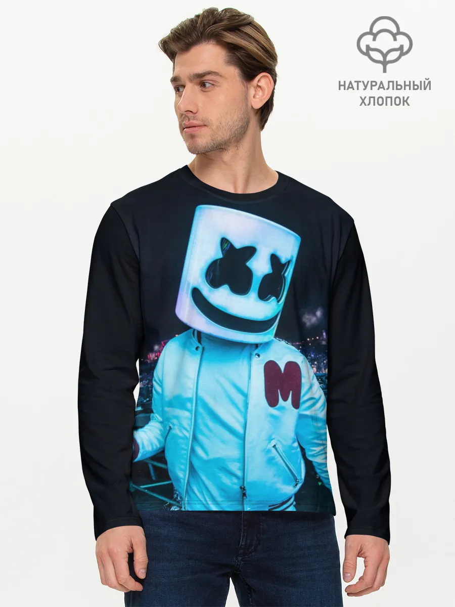 Мужской лонгслив базовый / MARSHMELLO