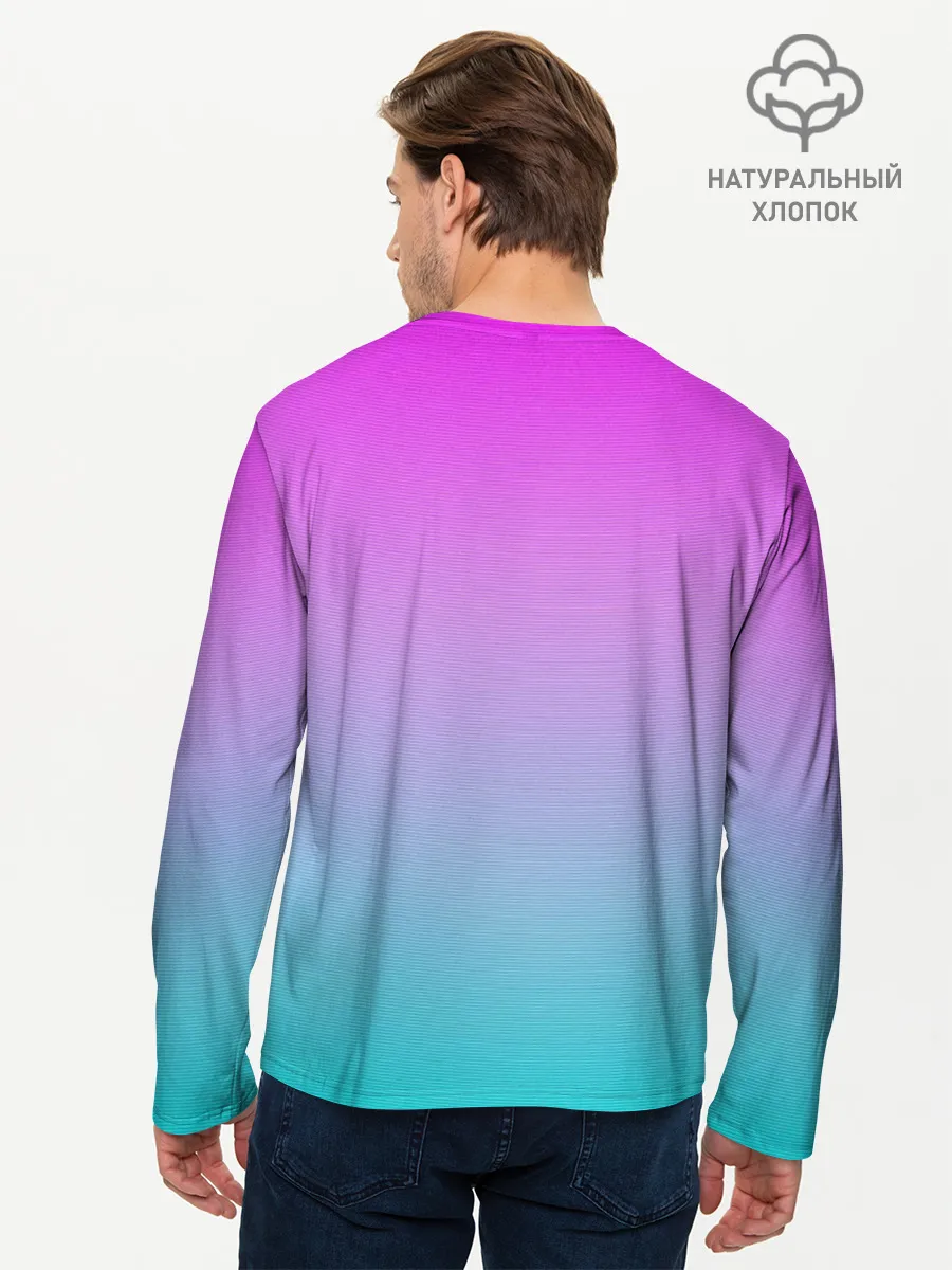 Мужской лонгслив базовый / Пальмы 80s