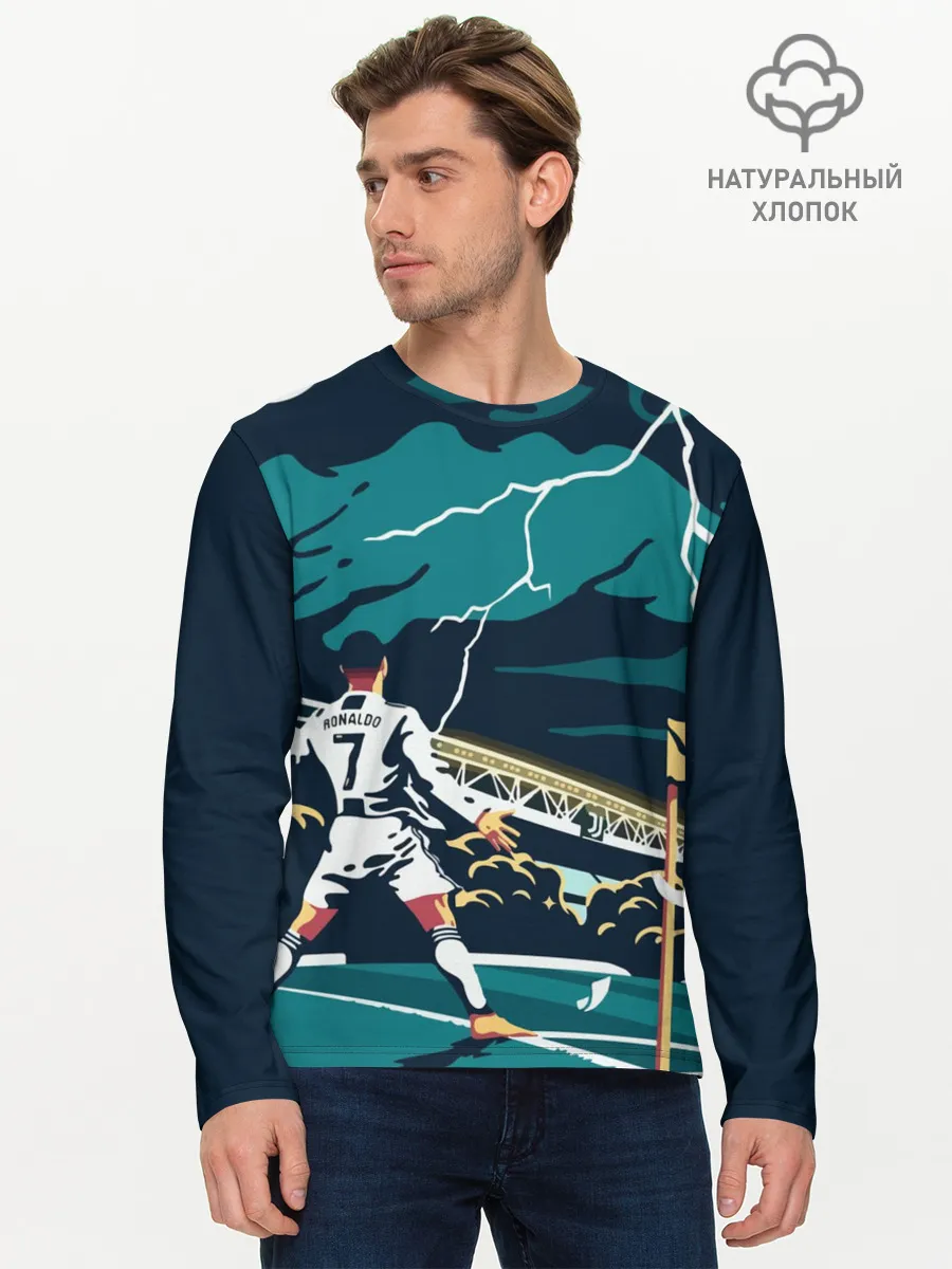 Мужской лонгслив базовый / RONALDO JUVE SPORT | РОНАЛДУ