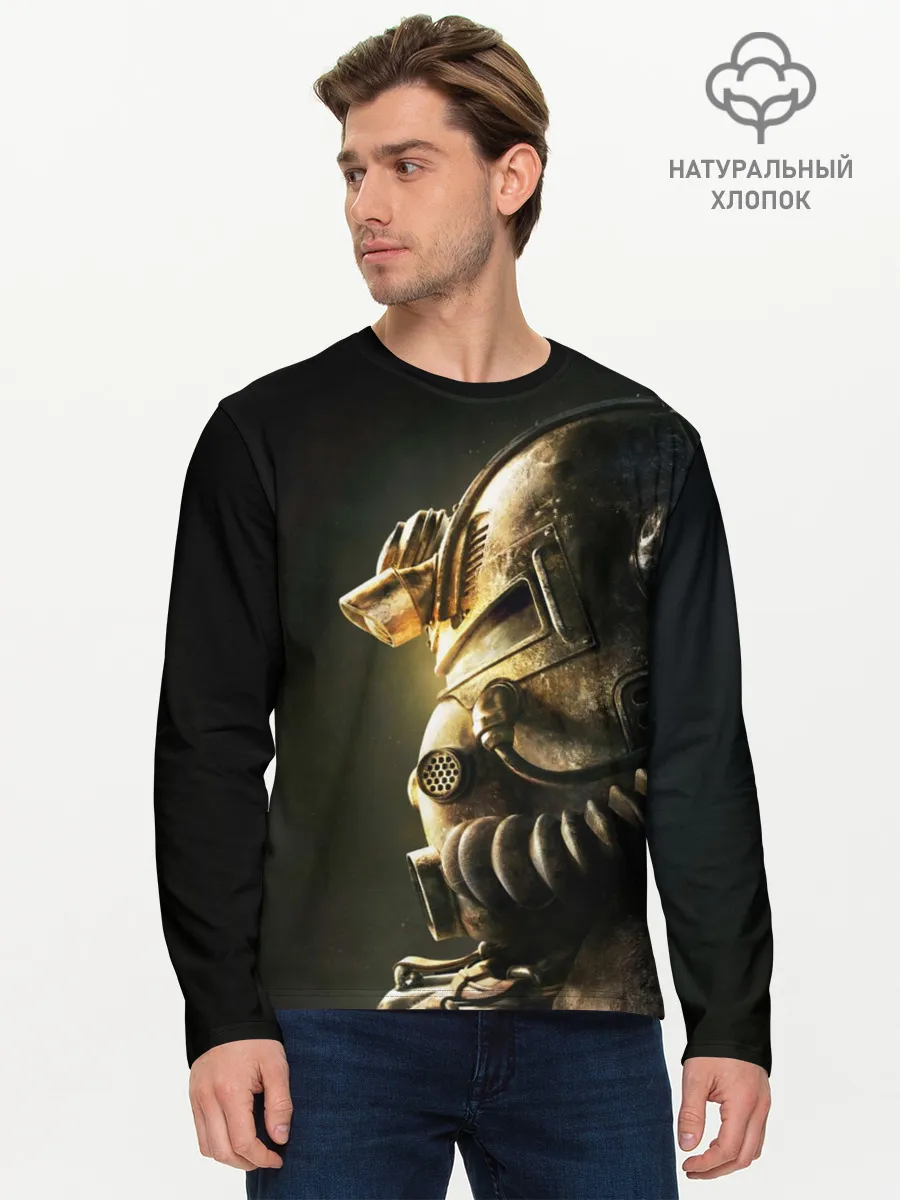 Мужской лонгслив базовый / Шлем