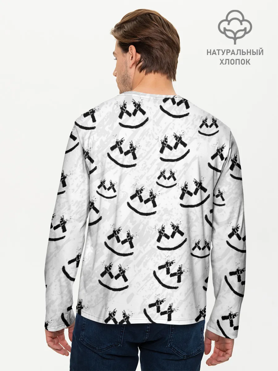 Мужской лонгслив базовый / MARSHMELLO PATTERN