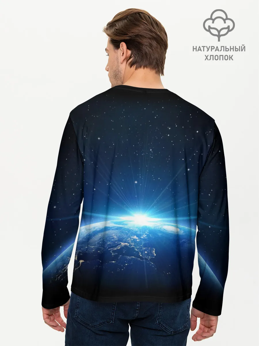 Мужской лонгслив базовый / NASA