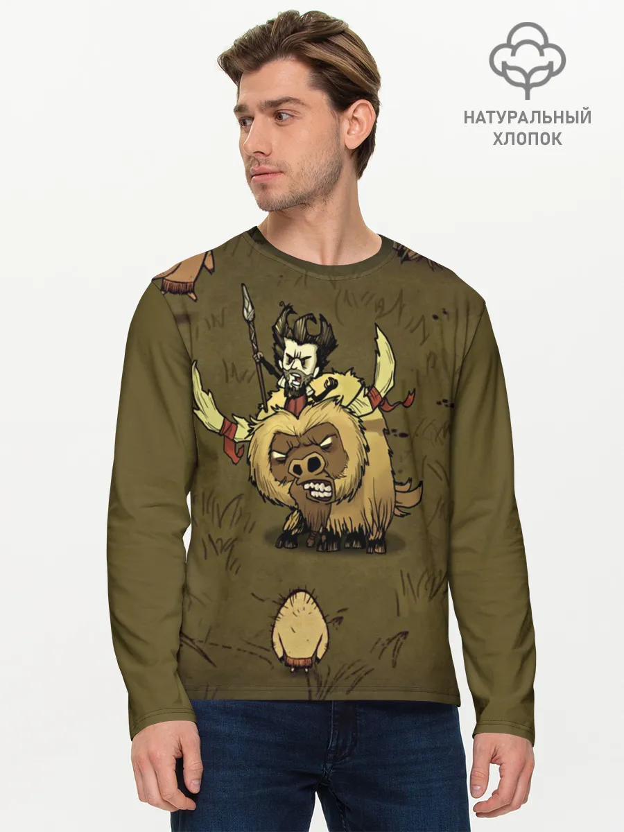 Мужской лонгслив базовый / Dont starve.