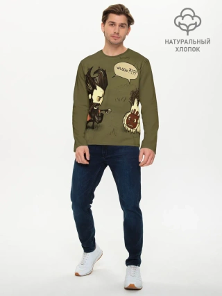 Мужской лонгслив базовый / Dont starve