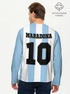 Мужской лонгслив базовый / Марадона Аргентина ретро
