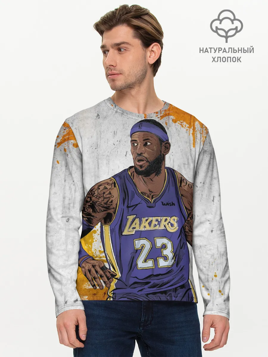 Мужской лонгслив базовый / Леброн Джеймс