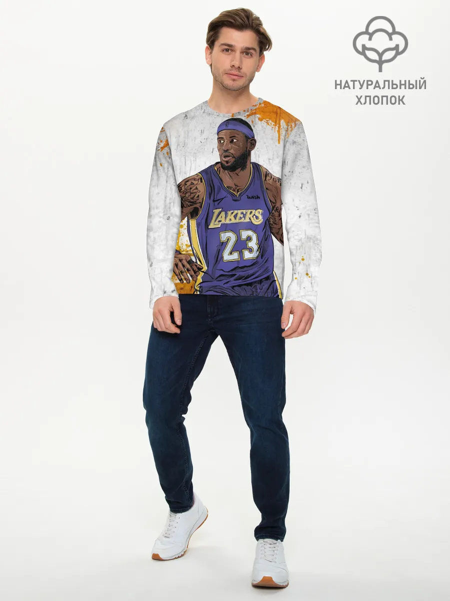 Мужской лонгслив базовый / Леброн Джеймс
