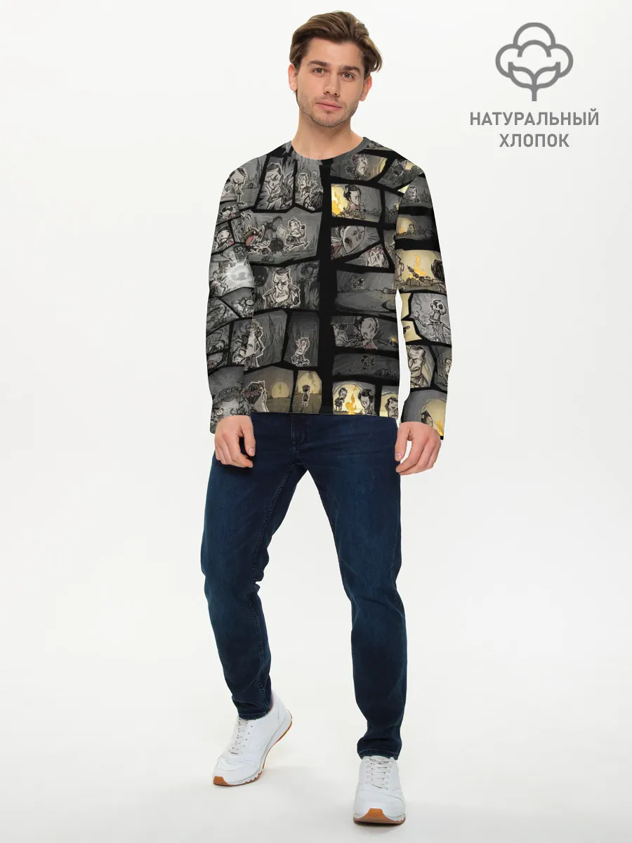 Мужской лонгслив базовый / Dont starve