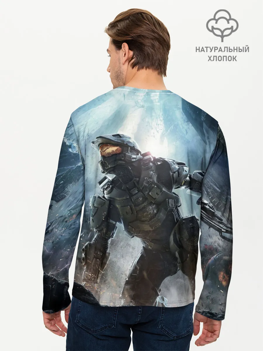 Мужской лонгслив базовый / Halo