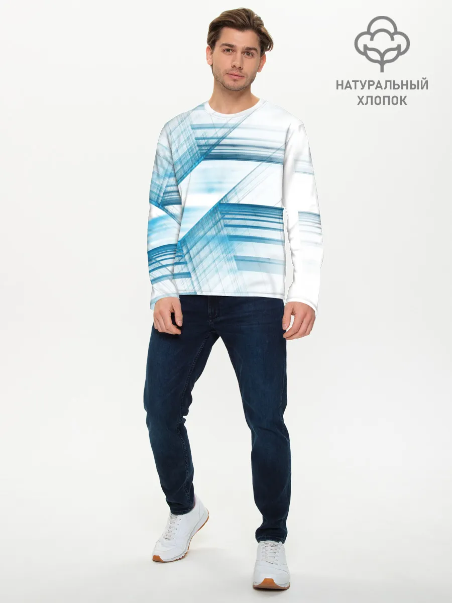 Мужской лонгслив базовый / STRIPES