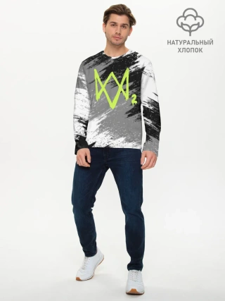 Мужской лонгслив базовый / WATCH DOGS 2