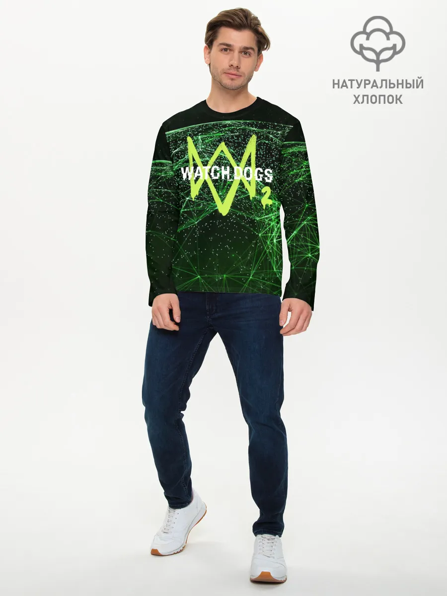 Мужской лонгслив базовый / WATCH DOGS 2