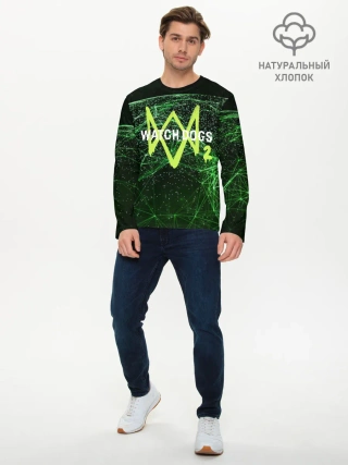 Мужской лонгслив базовый / WATCH DOGS 2