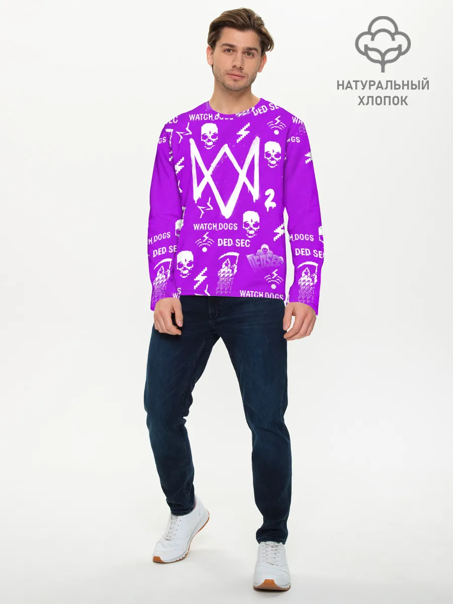 Мужской лонгслив базовый / WATCH DOGS 2