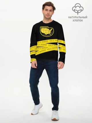 Мужской лонгслив базовый / Void if tampered