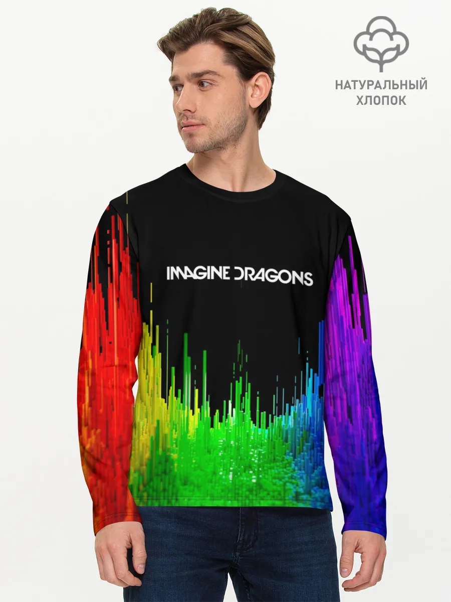Мужской лонгслив базовый / IMAGINE DRAGONS