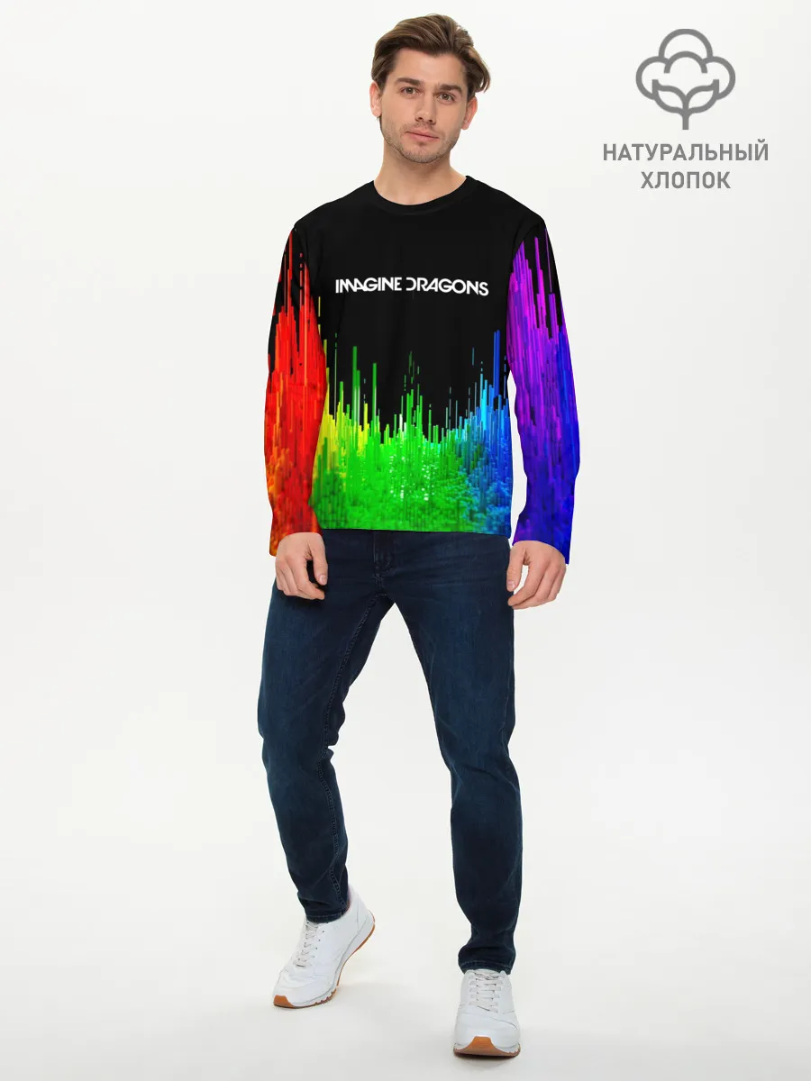 Мужской лонгслив базовый / IMAGINE DRAGONS