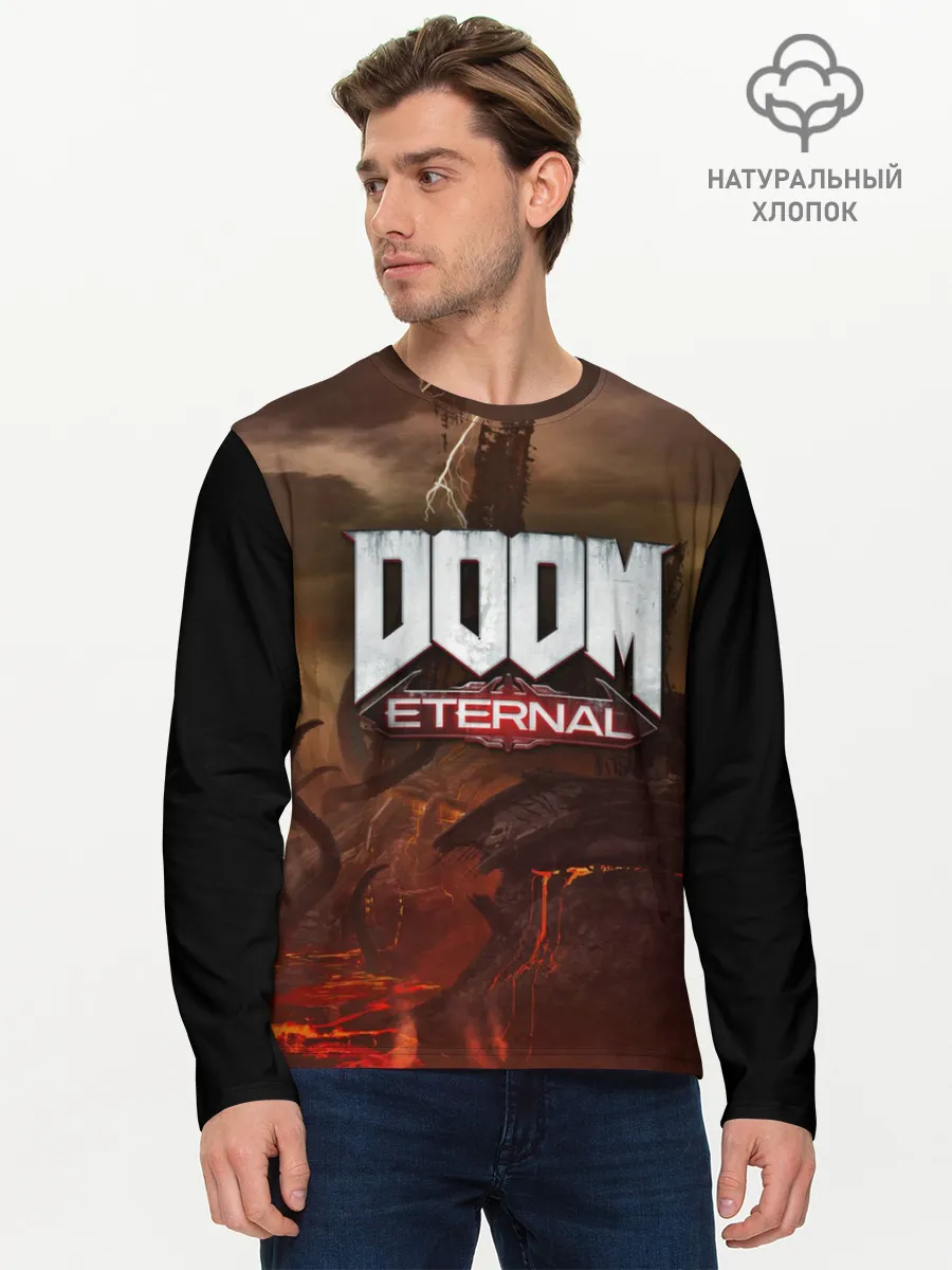 Мужской лонгслив базовый / DOOM Eternal