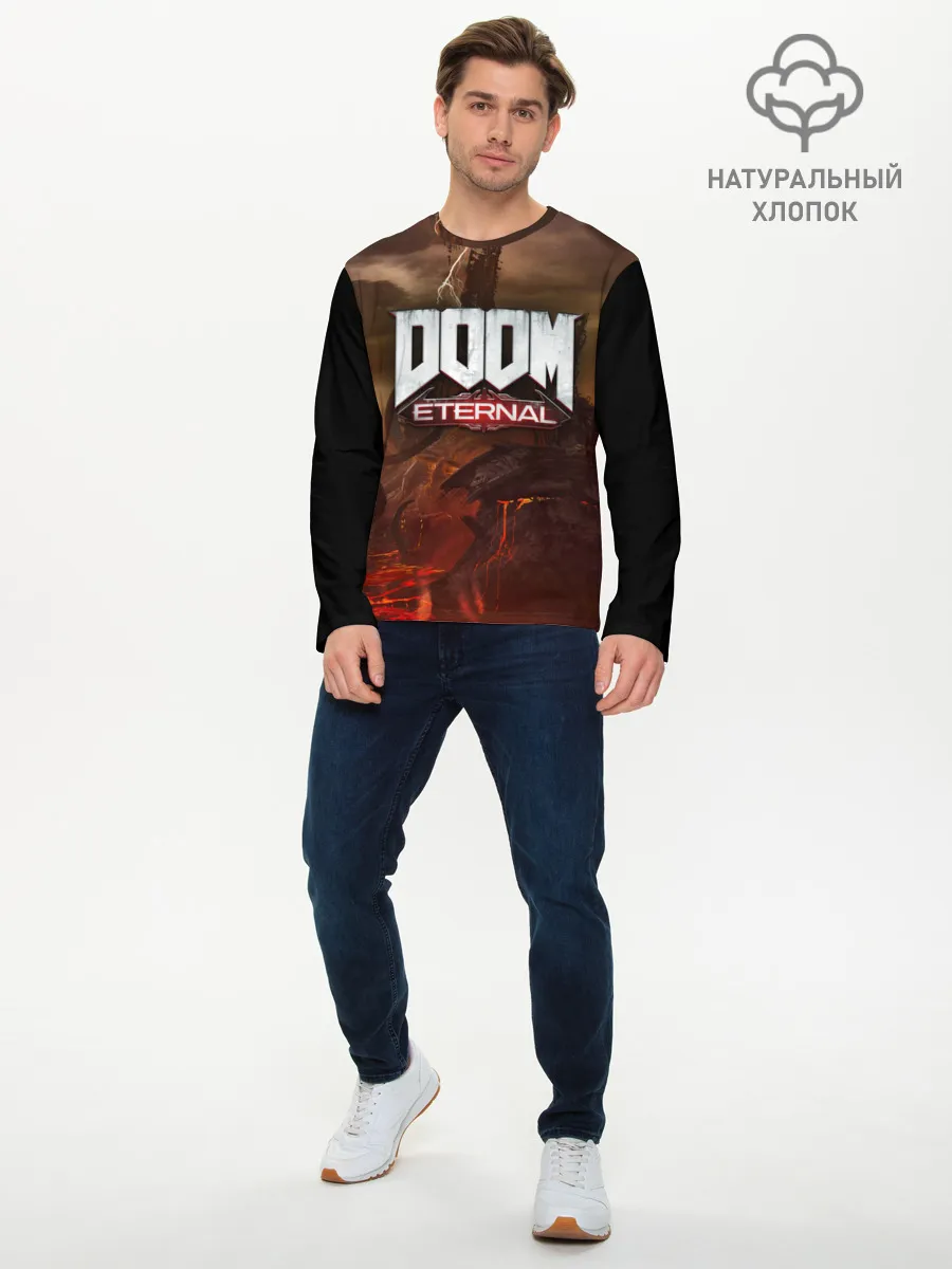 Мужской лонгслив базовый / DOOM Eternal