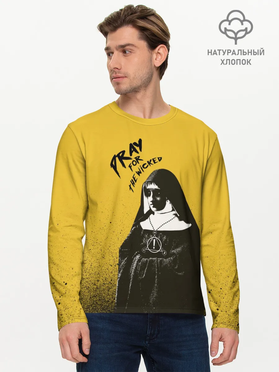Мужской лонгслив базовый / Pray for the Wicked
