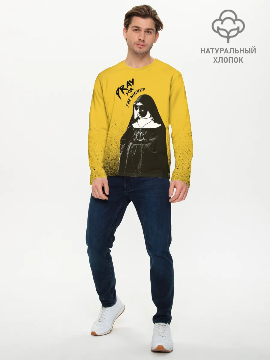 Мужской лонгслив базовый / Pray for the Wicked