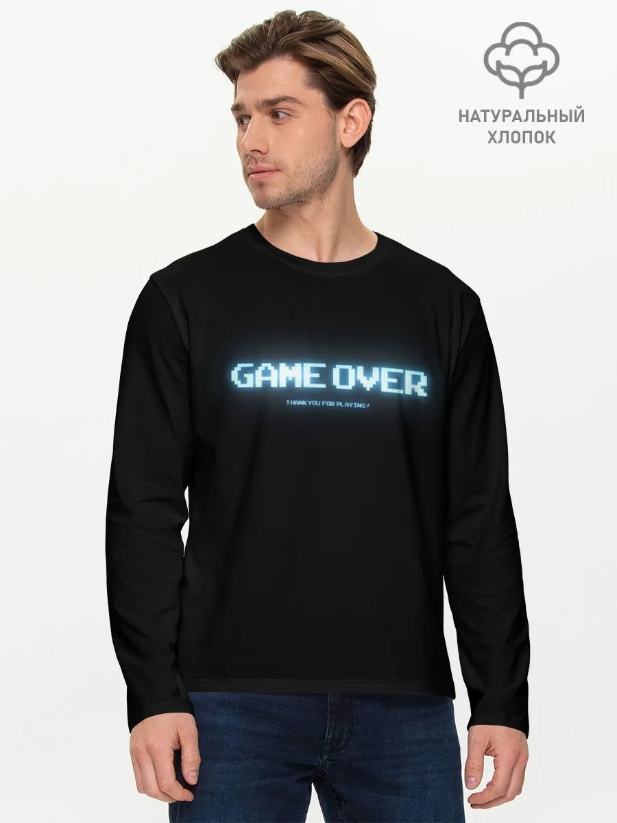 Мужской лонгслив базовый / Game Over