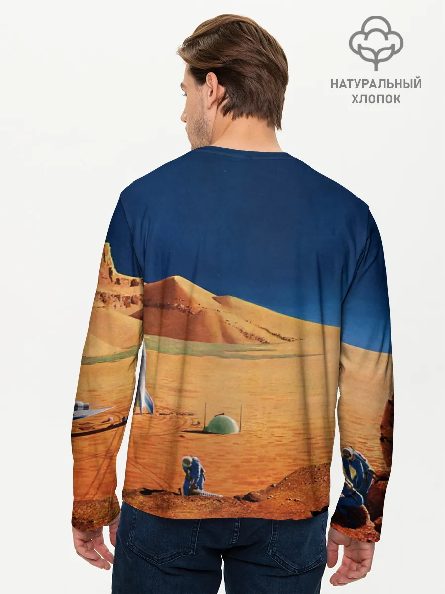 Мужской лонгслив базовый / NASA on Mars