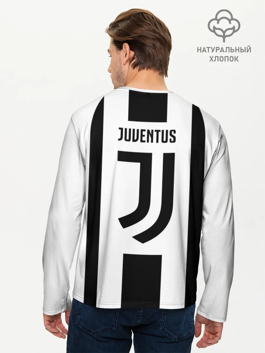 Мужской лонгслив базовый / JUVENTUS BIANCONERI