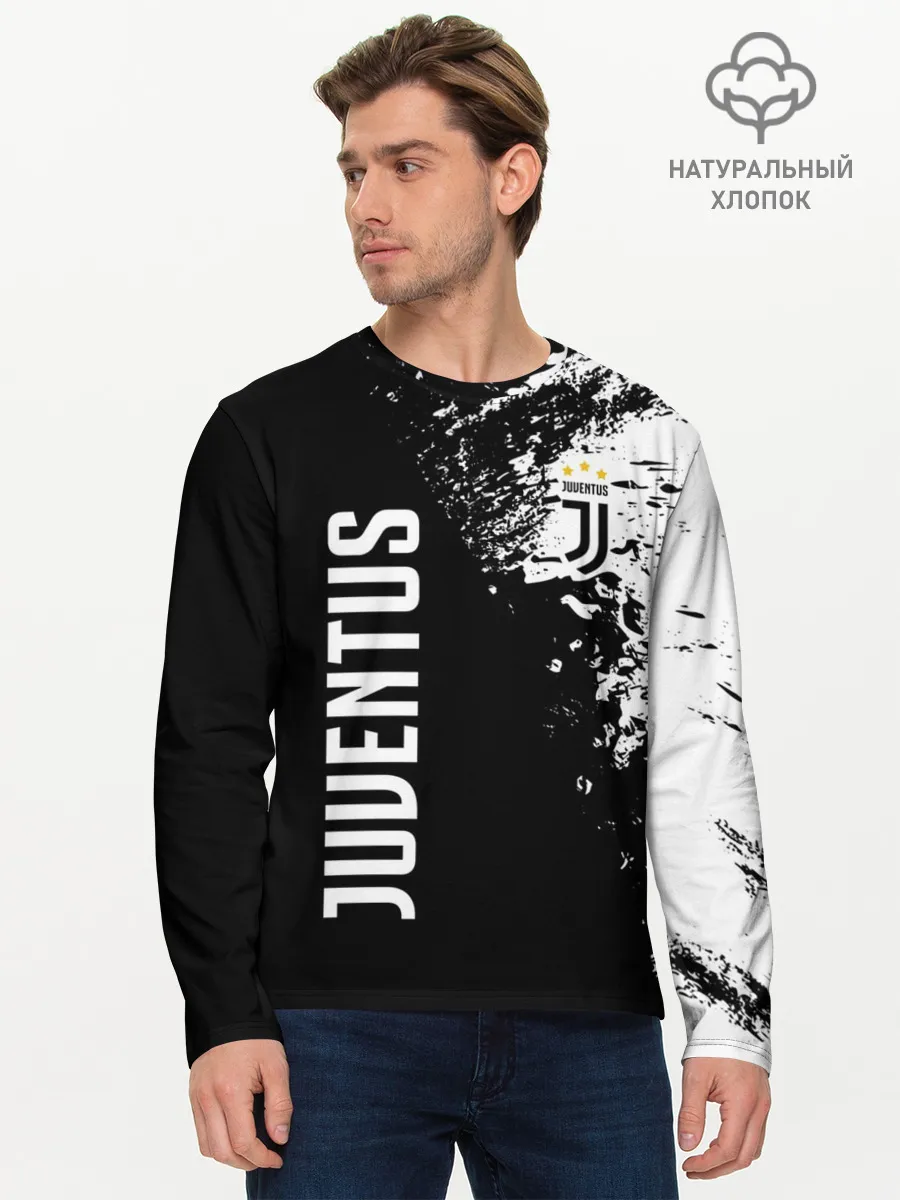 Мужской лонгслив базовый / JUVENTUS BIANCONERI
