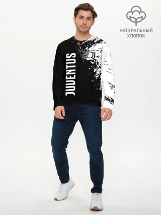 Мужской лонгслив базовый / JUVENTUS BIANCONERI