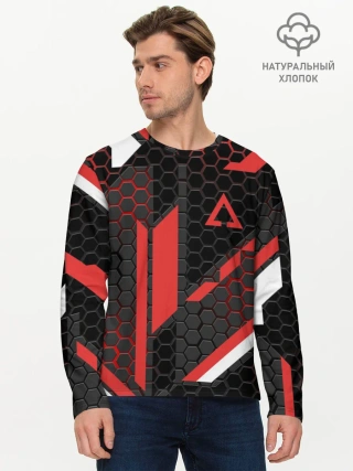 Мужской лонгслив базовый / CS GO CYREX 3D | КС ГО САЙРЕКС