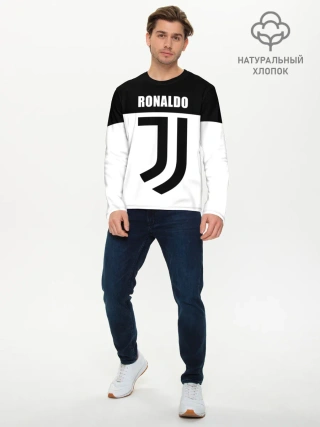 Мужской лонгслив базовый / Ronaldo Juventus