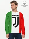 Мужской лонгслив базовый / Ronaldo Juventus Italy