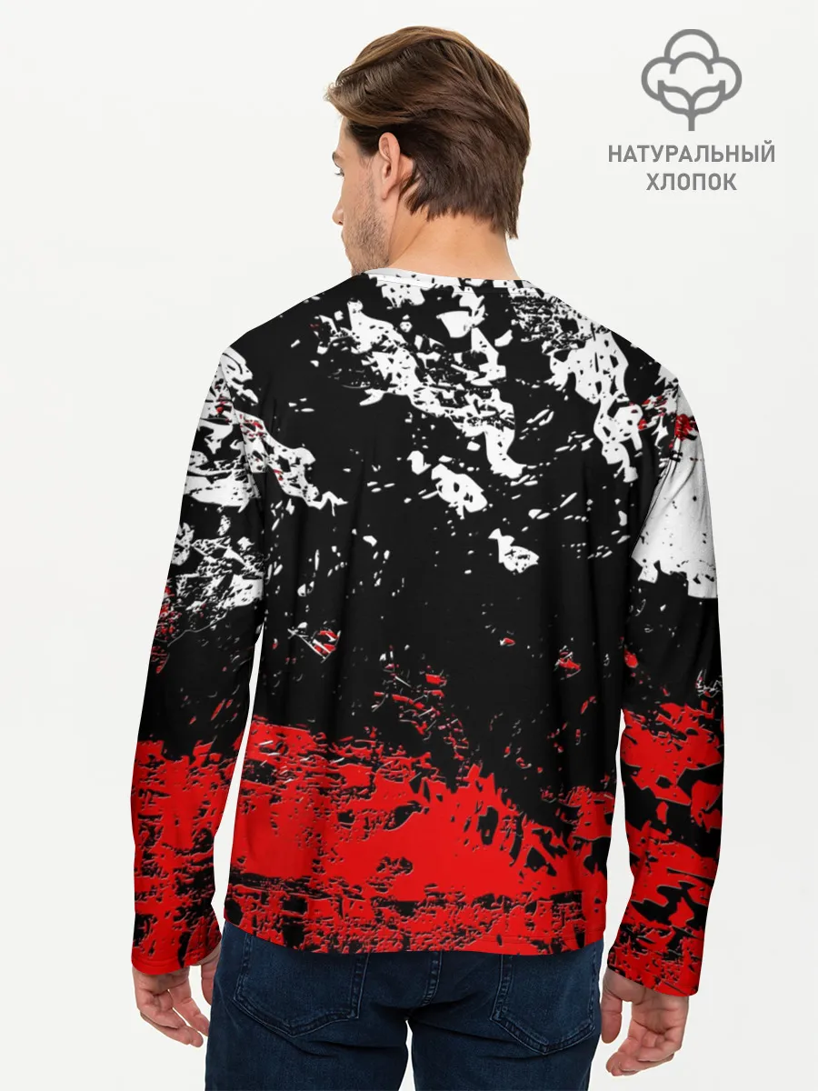 Мужской лонгслив базовый / БРЫЗГИ КРАСОК