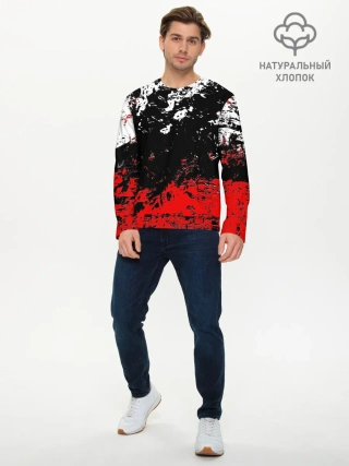 Мужской лонгслив базовый / БРЫЗГИ КРАСОК