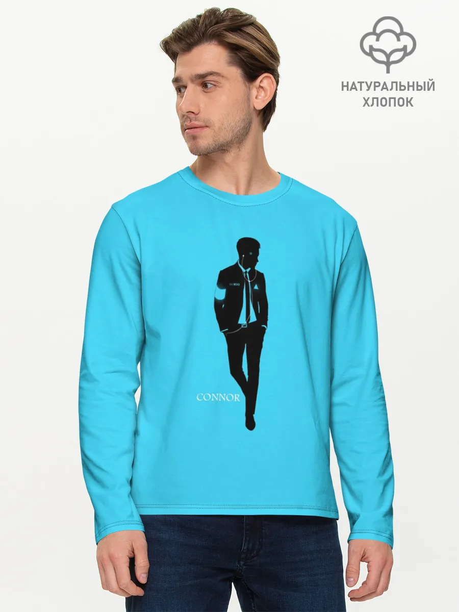 Мужской лонгслив базовый / Connor. Detroit: Become Human
