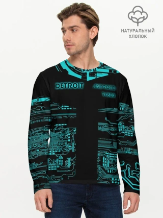 Мужской лонгслив базовый / Detroit become human
