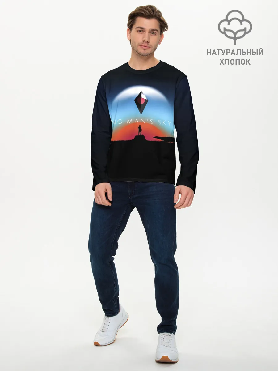 Мужской лонгслив базовый / No Man’s Sky. Next