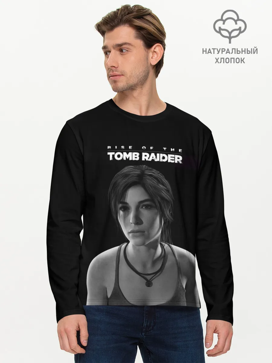 Мужской лонгслив базовый / Rise if The Tomb Raider