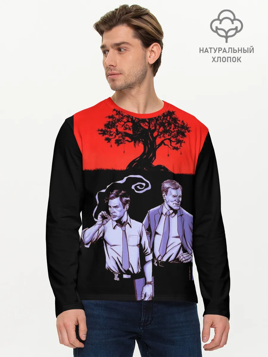 Мужской лонгслив базовый / True Detective