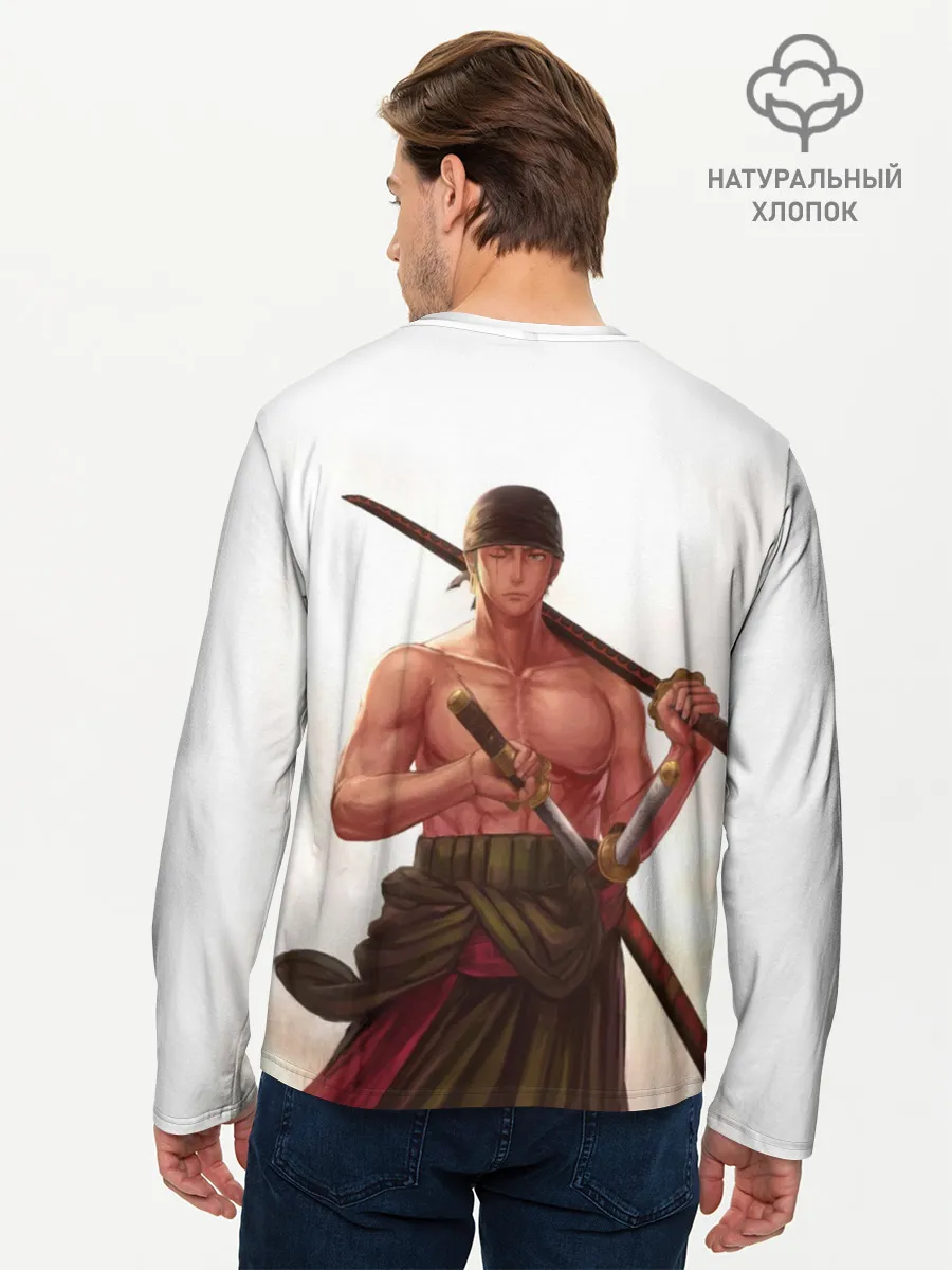 Мужской лонгслив базовый / One Piece - Zoro