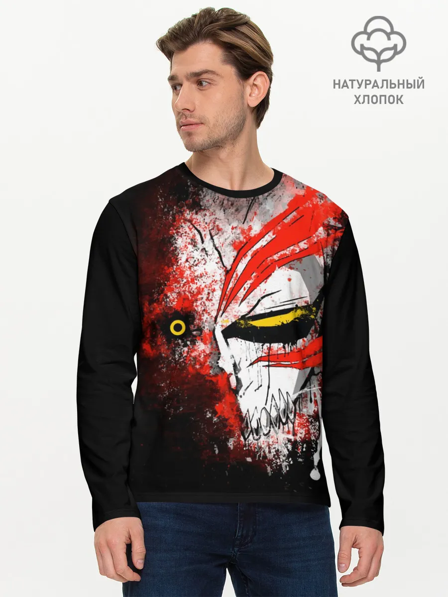 Мужской лонгслив базовый / BLEACH face