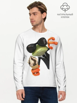 Мужской лонгслив базовый / АГЕНТ ЛЕГУШАЧ | AGENT FROG