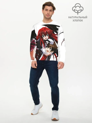 Мужской лонгслив базовый / Иссей и Риас