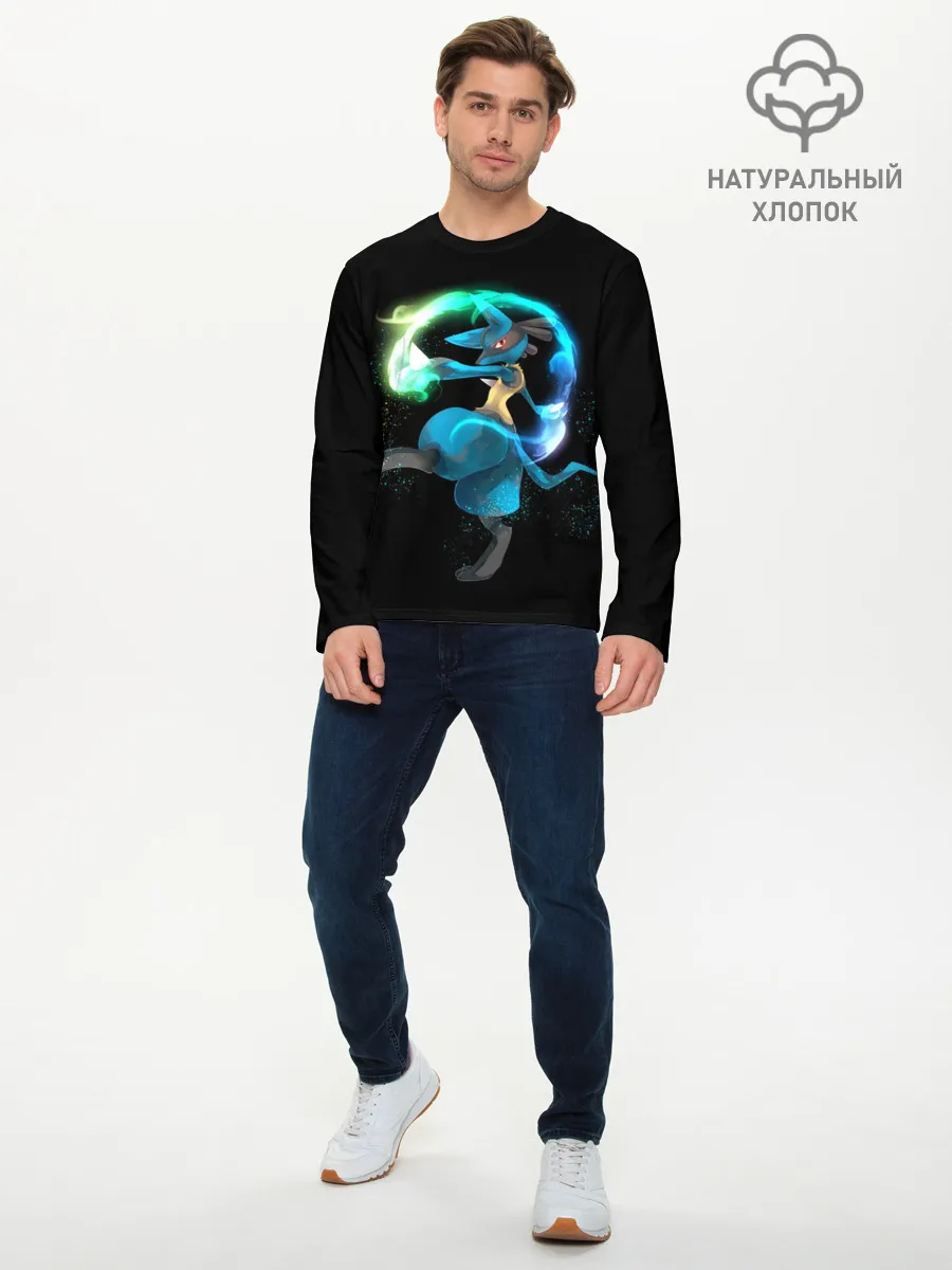 Мужской лонгслив базовый / Pokemon art