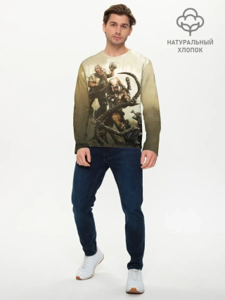 Мужской лонгслив базовый / Хищник