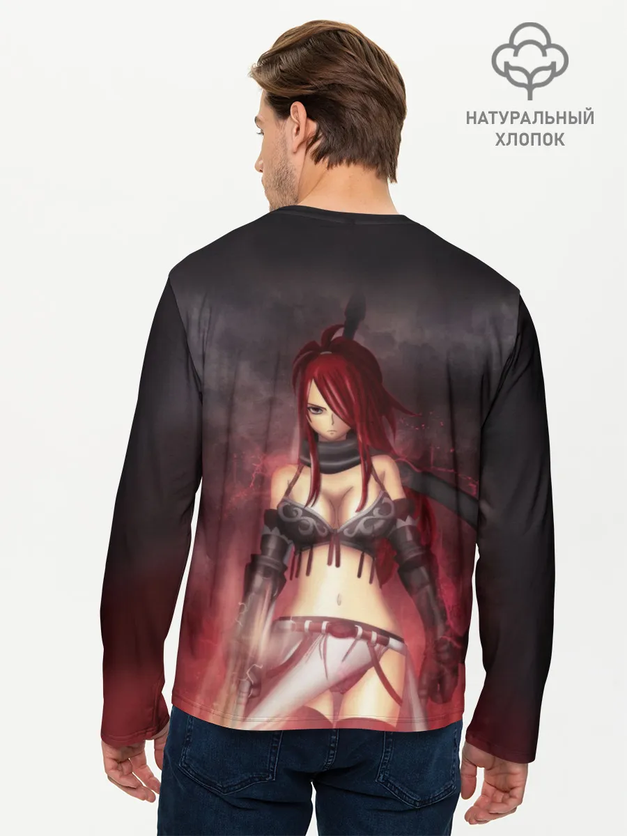 Мужской лонгслив базовый / Алая Эльза