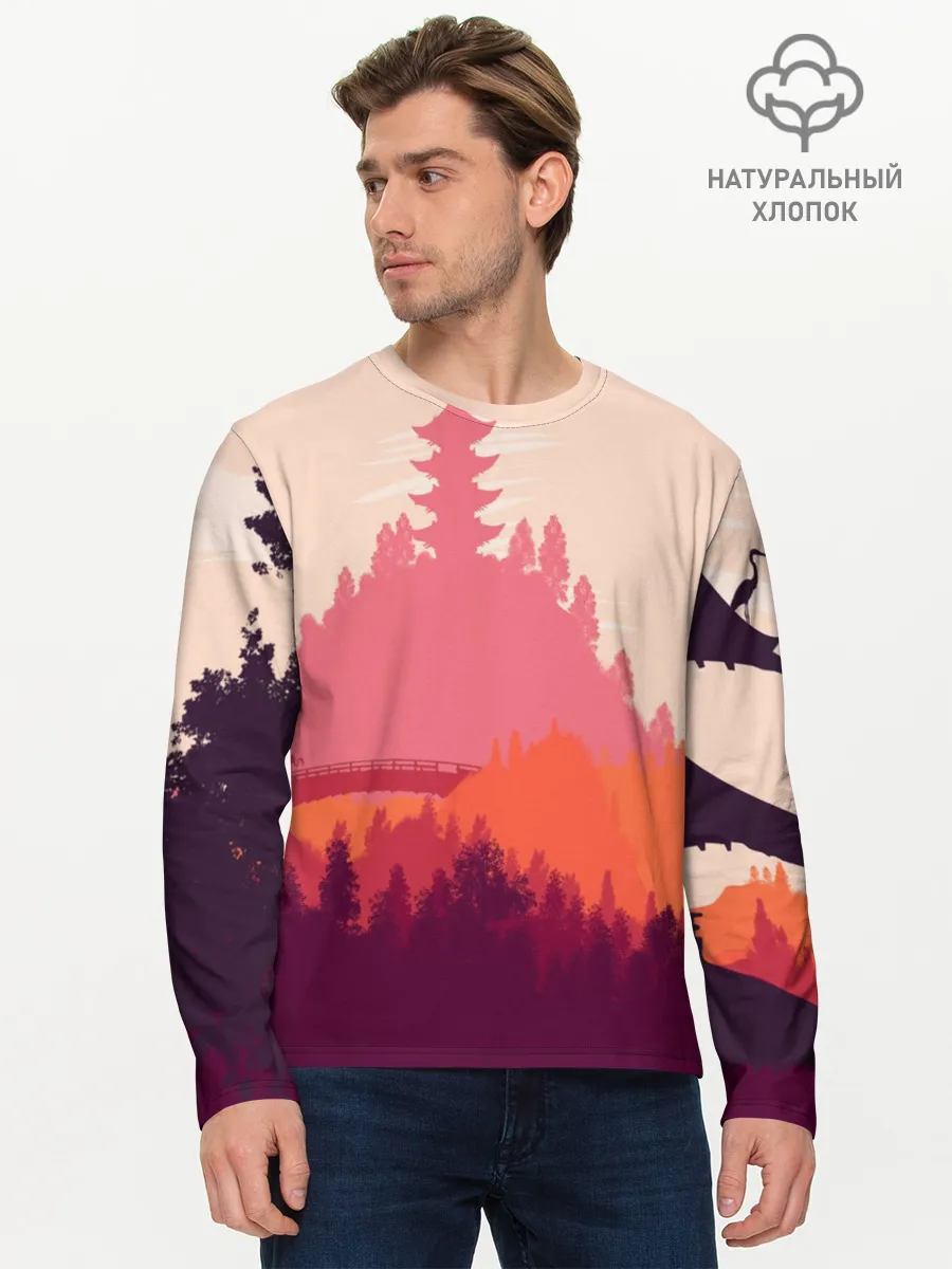 Мужской лонгслив базовый / Firewatch