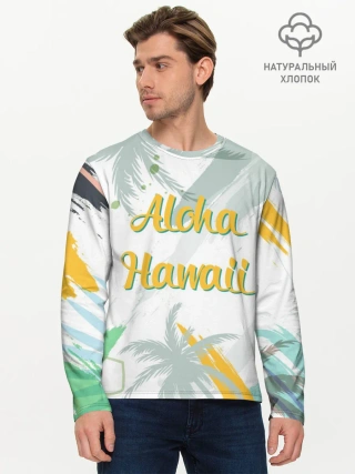 Мужской лонгслив базовый / Aloha Hawaii