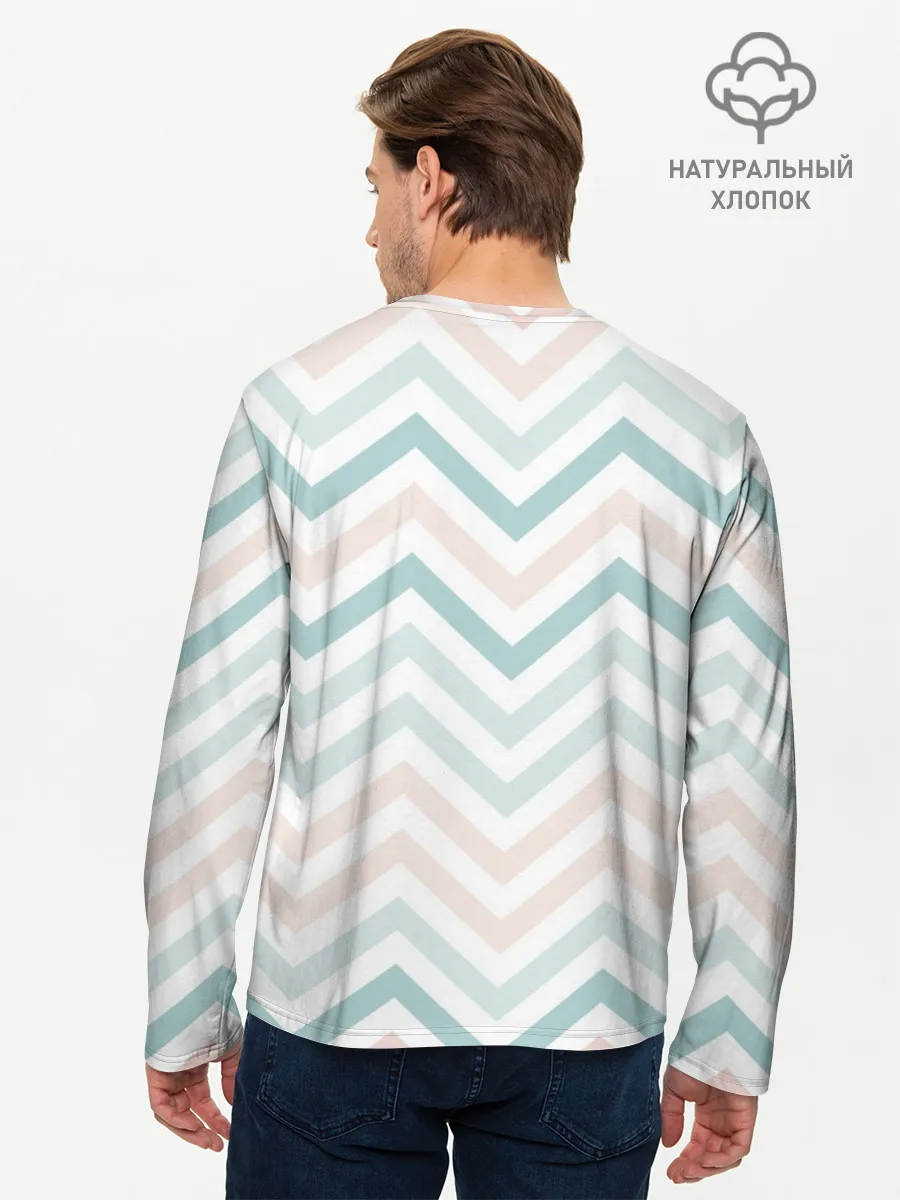 Мужской лонгслив базовый / Никогда не переставай мечтать